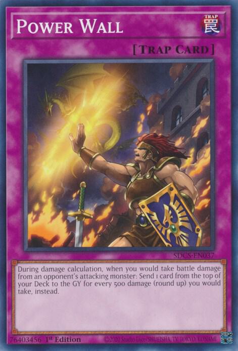 Power Wall SDCS-EN037 card from Structure Deck: Cyber Strike