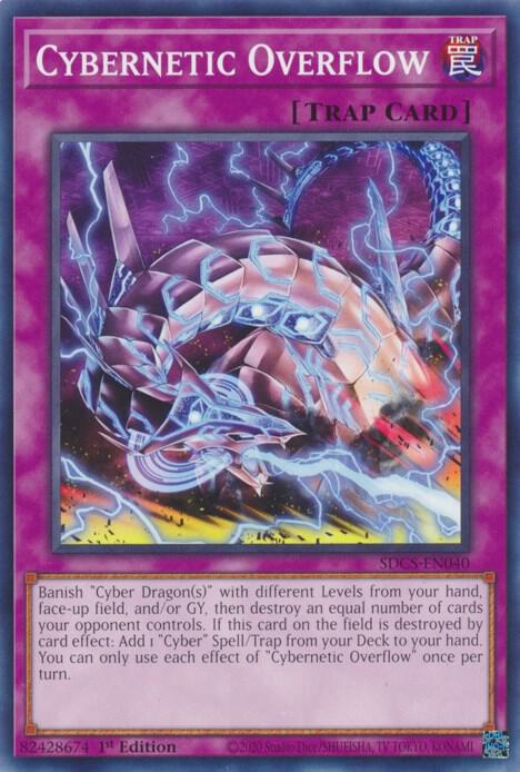 Cybernetic Overflow SDCS-EN040 card from Structure Deck: Cyber Strike