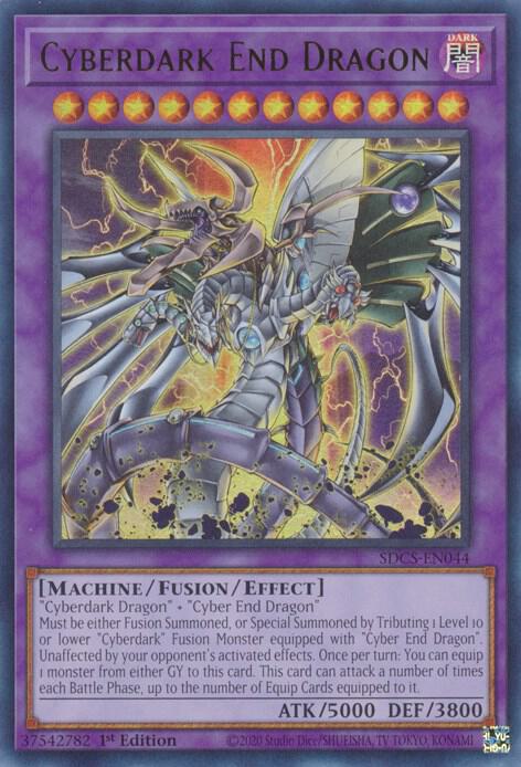 Cyberdark End Dragon SDCS-EN044 card from Structure Deck: Cyber Strike