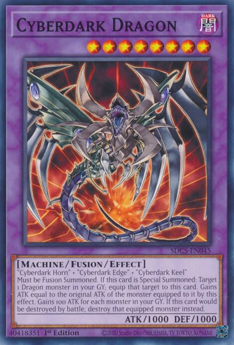 Cyberdark Dragon SDCS-EN045 card from Structure Deck: Cyber Strike