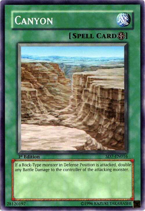 Canyon SD7-EN016 card from Structure Deck: Invincible Fortress