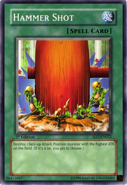 Hammer Shot SD7-EN022 card from Structure Deck: Invincible Fortress