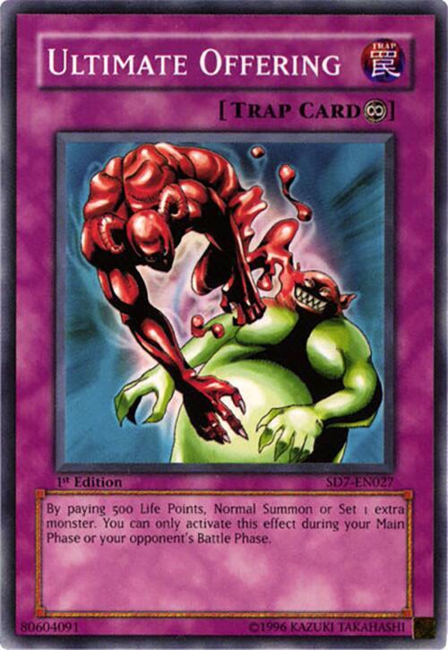 Ultimate Offering SD7-EN027 card from Structure Deck: Invincible Fortress