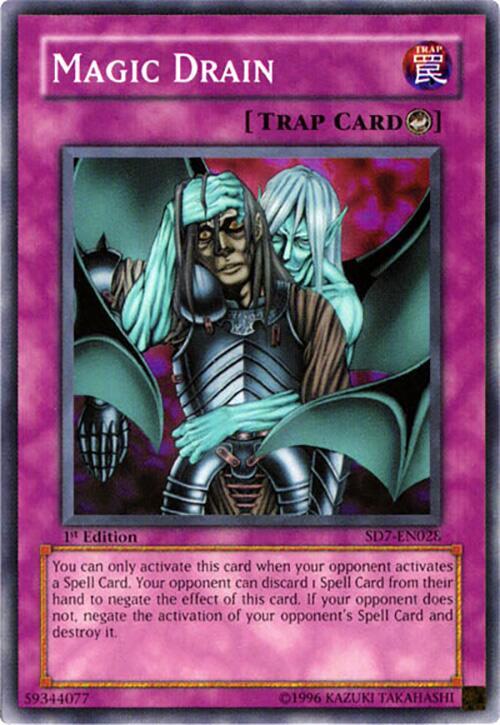 Magic Drain SD7-EN028 card from Structure Deck: Invincible Fortress