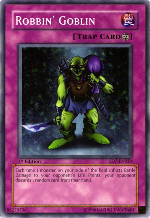 Robbin' Goblin SD7-EN029 card from Structure Deck: Invincible Fortress