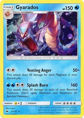 Gyarados - 33/147 (Cosmos Holo) 033/147 card from Blister Exclusives