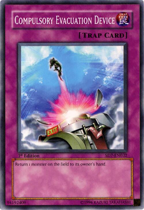 Compulsory Evacuation Device SD7-EN032 card from Structure Deck: Invincible Fortress