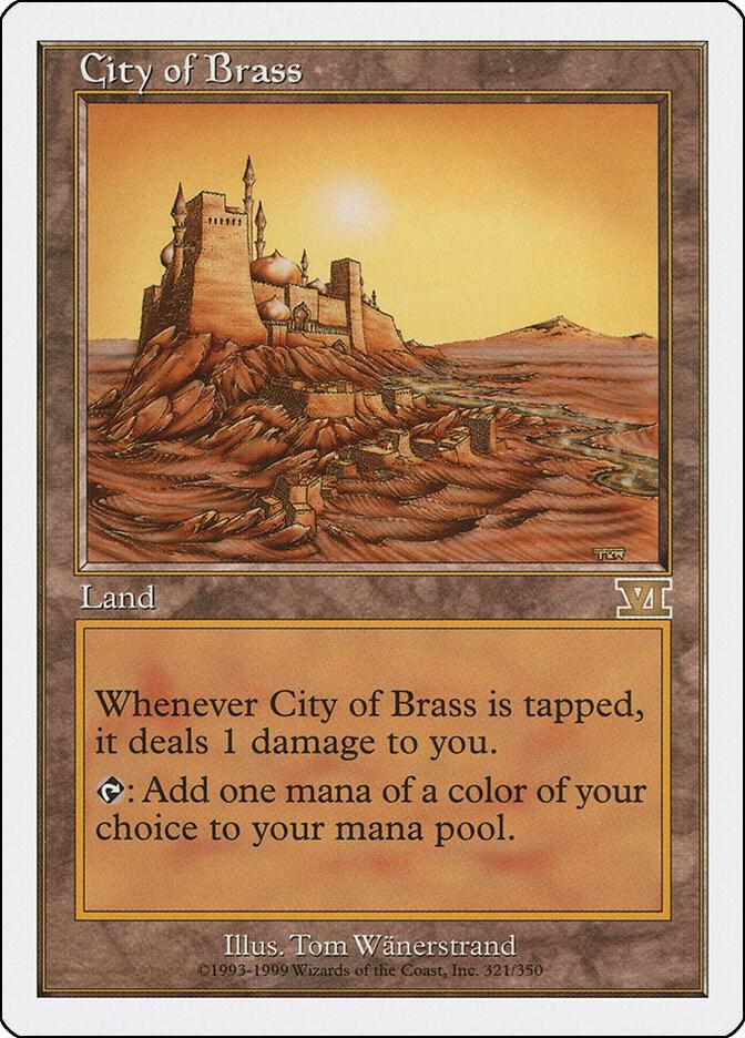 City of Brass 321 card from Classic Sixth Edition