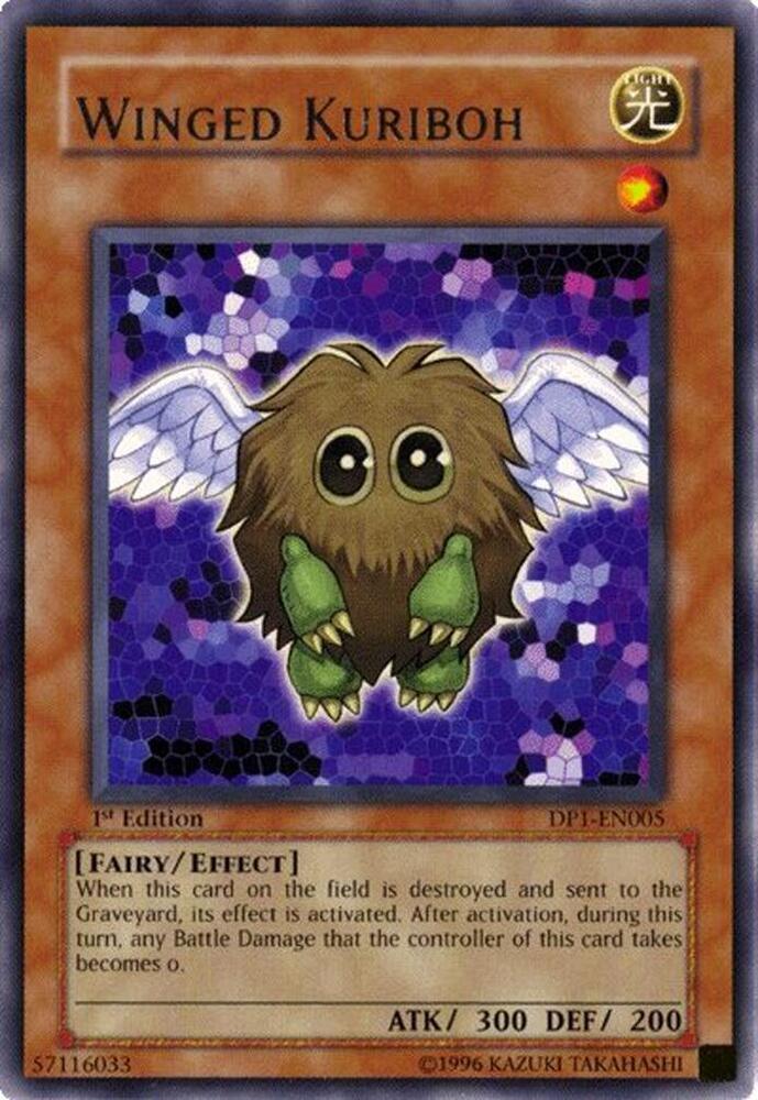 Winged Kuriboh DP1-EN005 card from Duelist Pack 1: Jaden Yuki