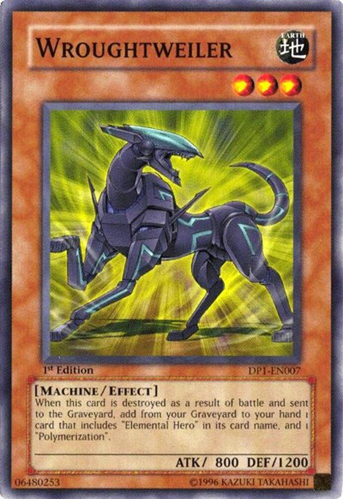 Wroughtweiler DP1-EN007 card from Duelist Pack 1: Jaden Yuki