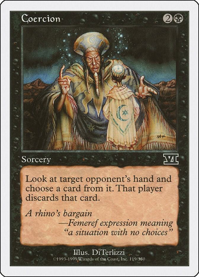 Coercion 119 card from Classic Sixth Edition
