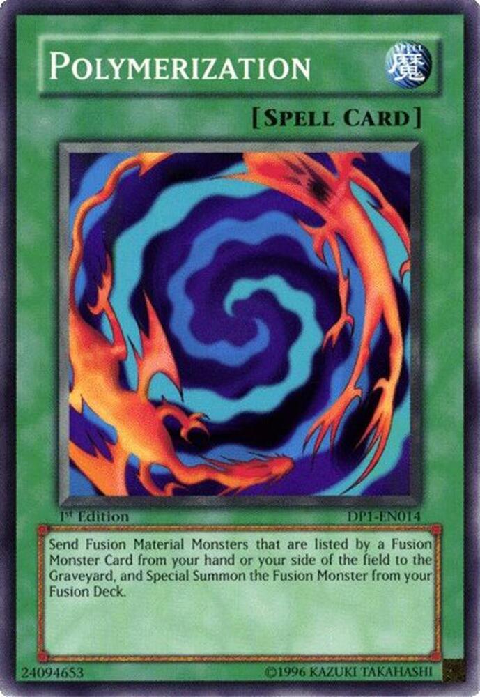 Polymerization DP1-EN014 card from Duelist Pack 1: Jaden Yuki