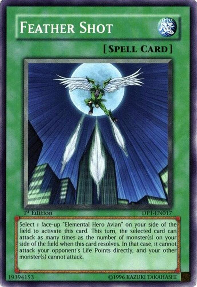 Feather Shot DP1-EN017 card from Duelist Pack 1: Jaden Yuki
