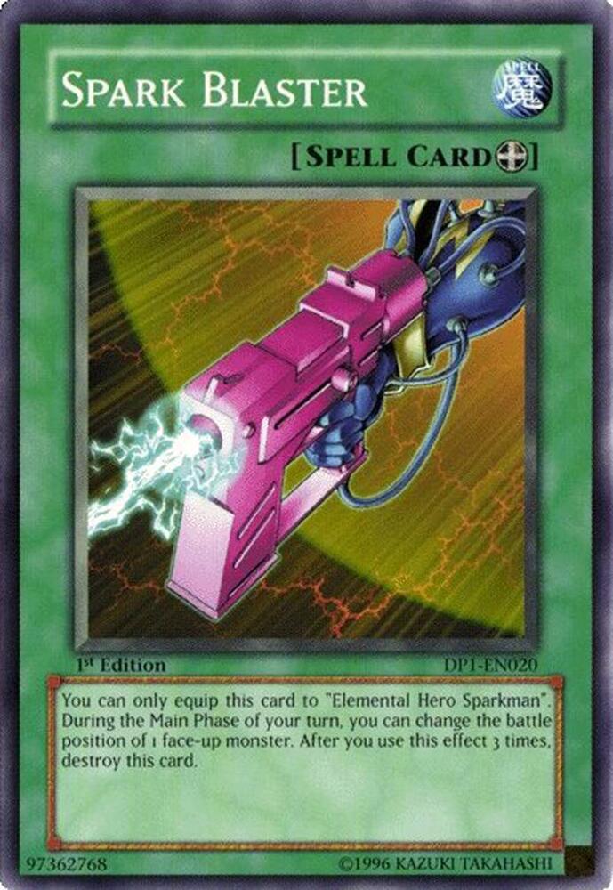 Spark Blaster DP1-EN020 card from Duelist Pack 1: Jaden Yuki