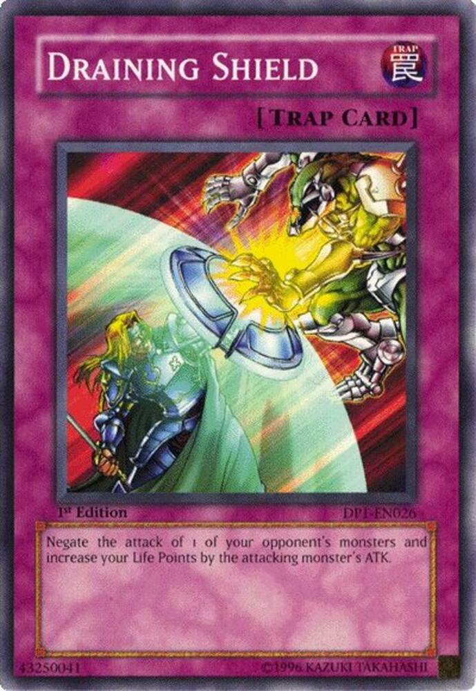 Draining Shield DP1-EN026 card from Duelist Pack 1: Jaden Yuki