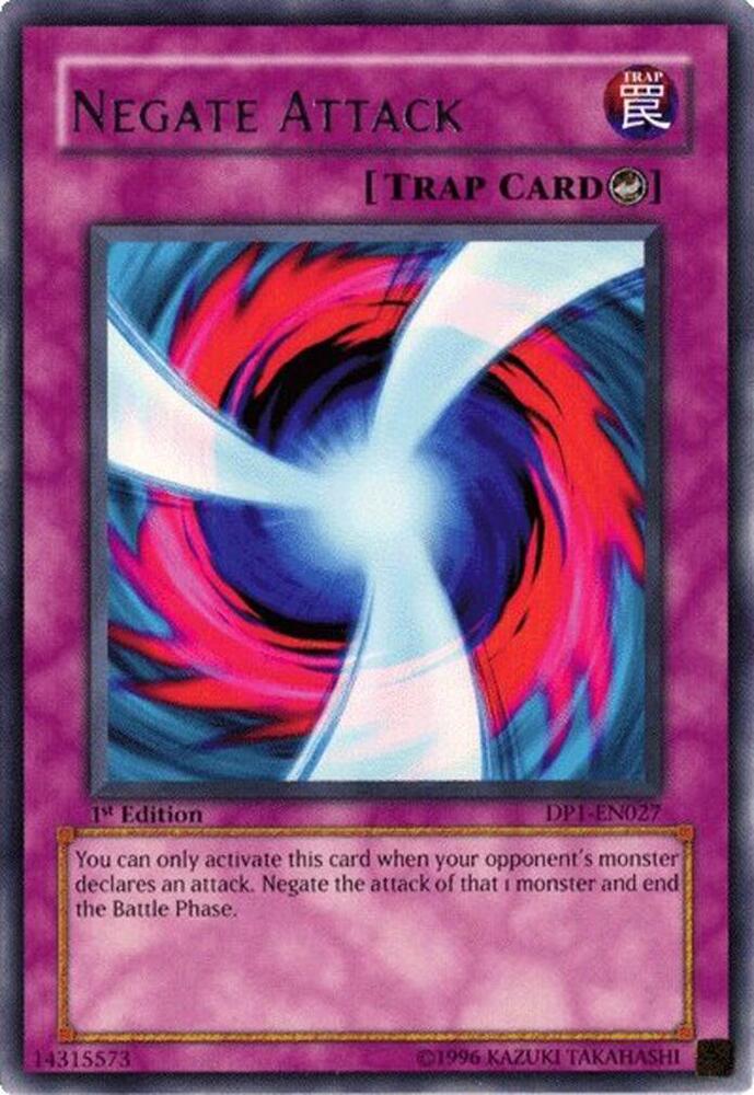 Negate Attack DP1-EN027 card from Duelist Pack 1: Jaden Yuki