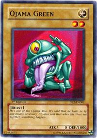 Ojama Green DP2-EN002 card from Duelist Pack 2: Chazz Princeton