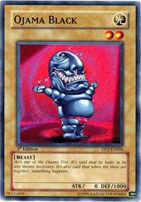 Ojama Black DP2-EN004 card from Duelist Pack 2: Chazz Princeton