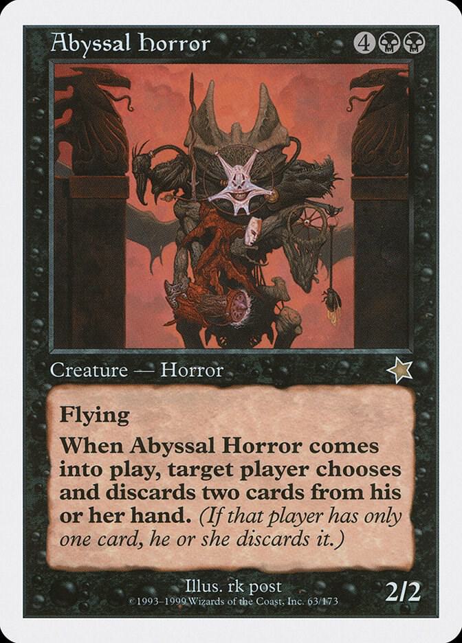 Abyssal Horror 63 card from Starter 1999