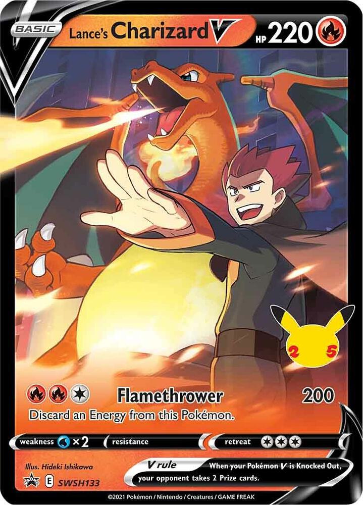 Lance's Charizard V SWSH133 card from SWSH: Sword & Shield Promo Cards