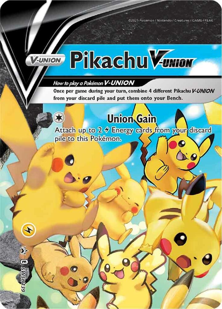 Pikachu V-Union SWSH139 card from SWSH: Sword & Shield Promo Cards