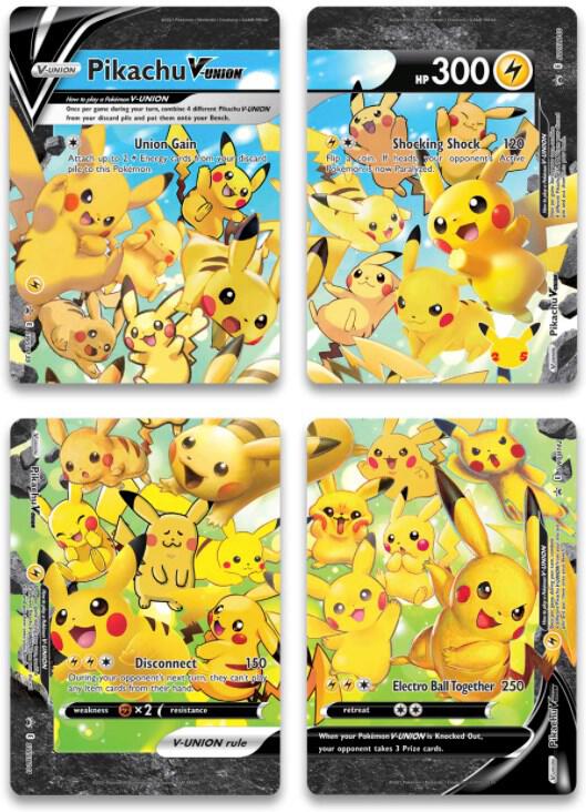 Pikachu V-Union [Set of 4] card from SWSH: Sword & Shield Promo Cards