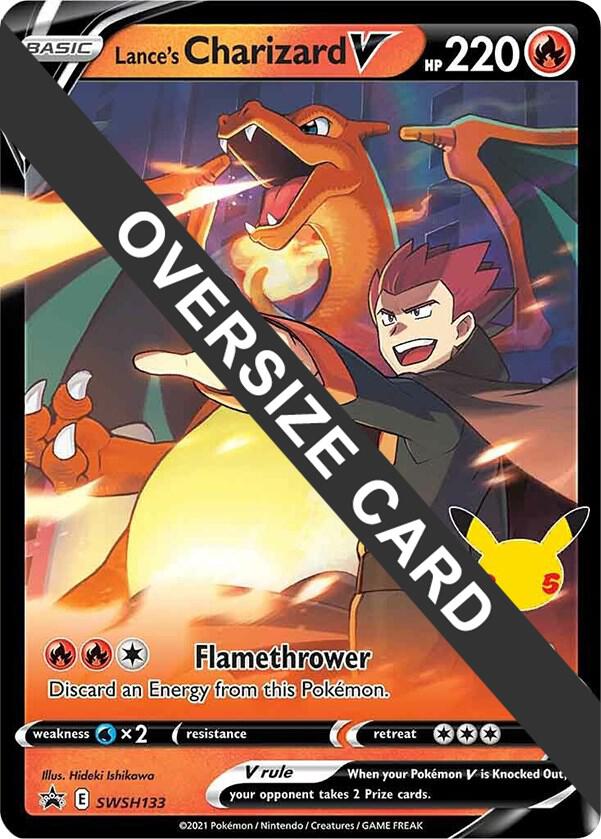 Lance's Charizard V SWSH133 card from Jumbo Cards