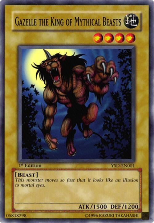 Gazelle the King of Mythical Beasts YSD-EN001 card from Starter Deck 2006