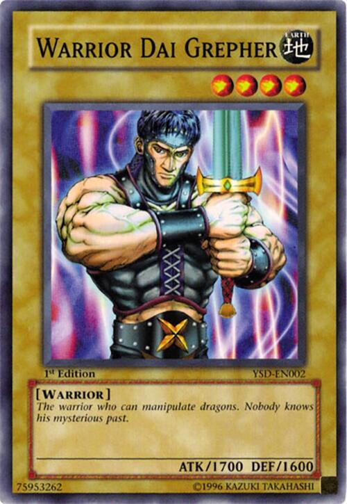Warrior Dai Grepher YSD-EN002 card from Starter Deck 2006