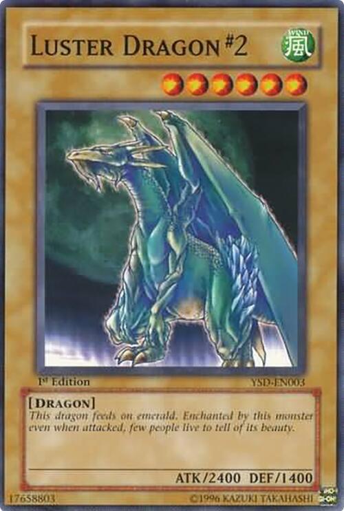 Luster Dragon #2 YSD-EN003 card from Starter Deck 2006