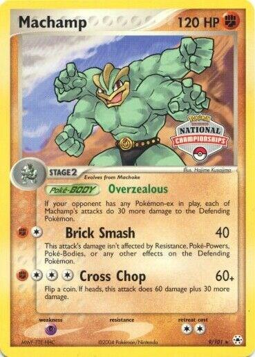 Machamp - 9/101 (National Championships) 009/101 card from League & Championship Cards
