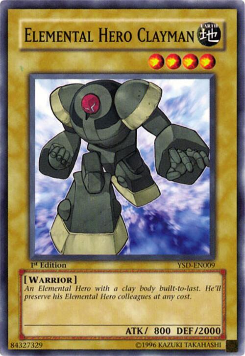 Elemental Hero Clayman YSD-EN009 card from Starter Deck 2006