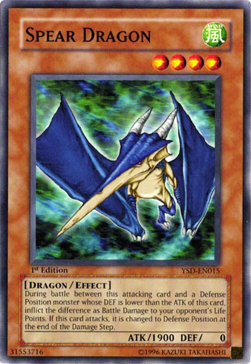 Spear Dragon YSD-EN015 card from Starter Deck 2006