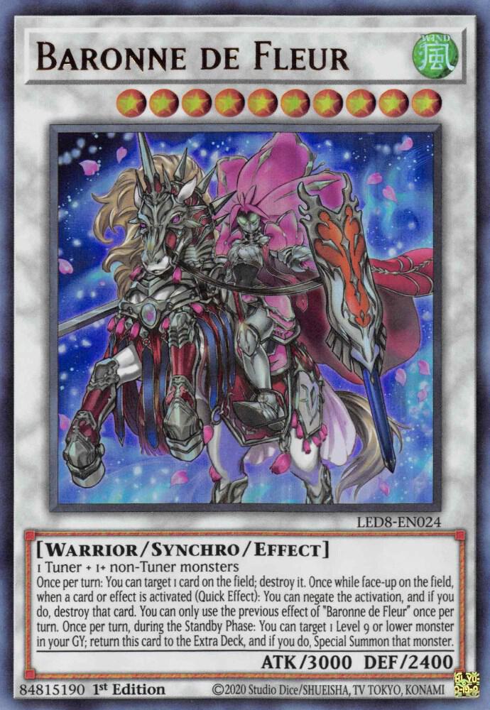 Baronne de Fleur LED8-EN024 card from Legendary Duelists: Synchro Storm