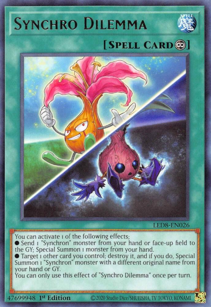 Synchro Dilemma LED8-EN026 card from Legendary Duelists: Synchro Storm