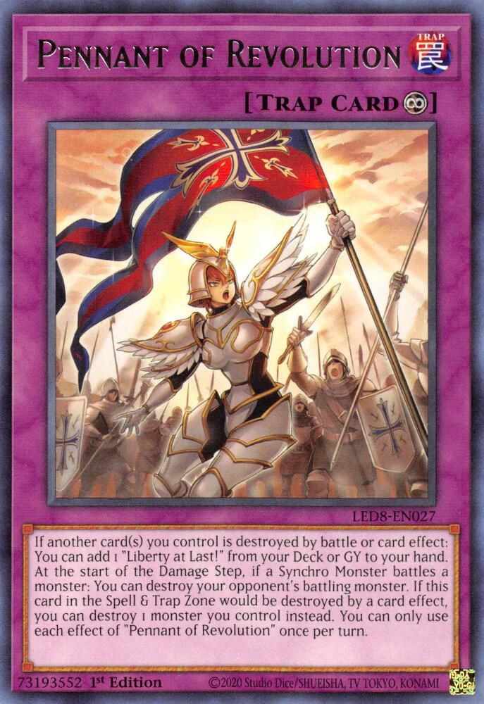 Pennant of Revolution LED8-EN027 card from Legendary Duelists: Synchro Storm