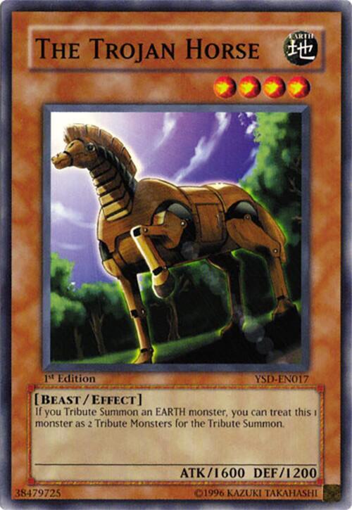 The Trojan Horse YSD-EN017 card from Starter Deck 2006