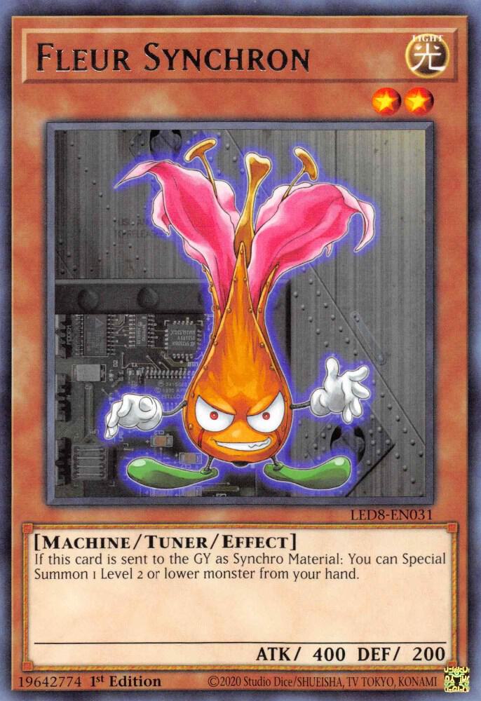 Fleur Synchron LED8-EN031 card from Legendary Duelists: Synchro Storm