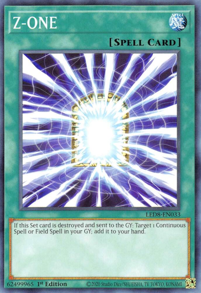 Z-ONE LED8-EN033 card from Legendary Duelists: Synchro Storm