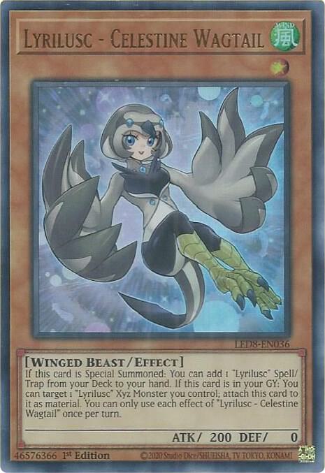 Lyrilusc - Celestine Wagtail LED8-EN036 card from Legendary Duelists: Synchro Storm