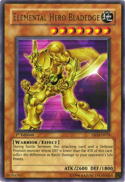 Elemental Hero Bladedge YSD-EN019 card from Starter Deck 2006
