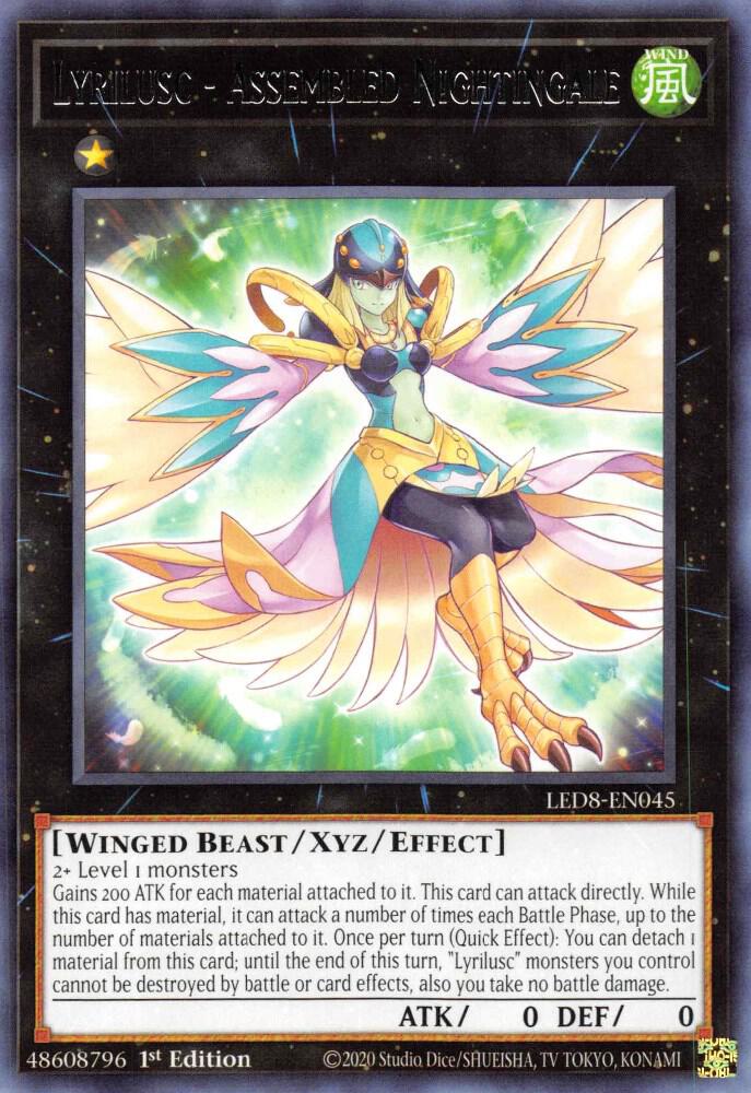 Lyrilusc - Assembled Nightingale LED8-EN045 card from Legendary Duelists: Synchro Storm