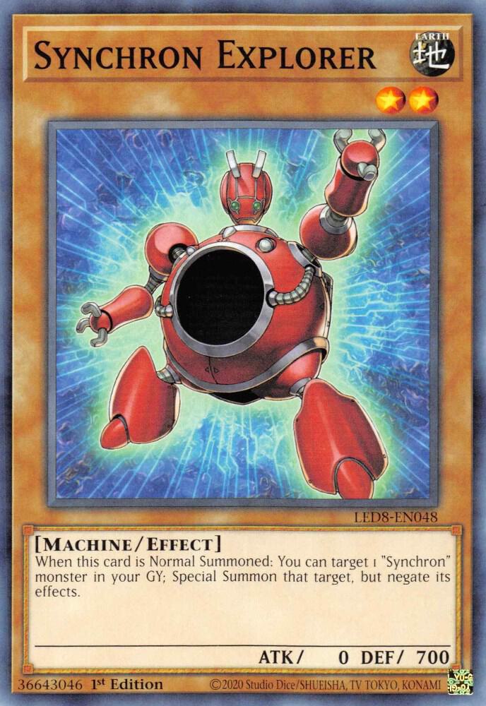 Synchron Explorer LED8-EN048 card from Legendary Duelists: Synchro Storm
