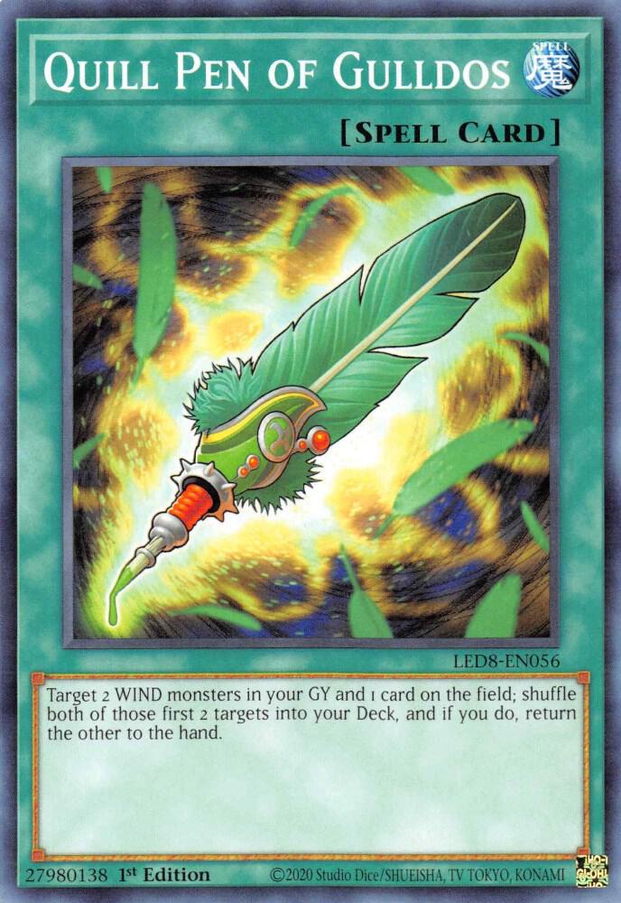 Quill Pen of Gulldos LED8-EN056 card from Legendary Duelists: Synchro Storm