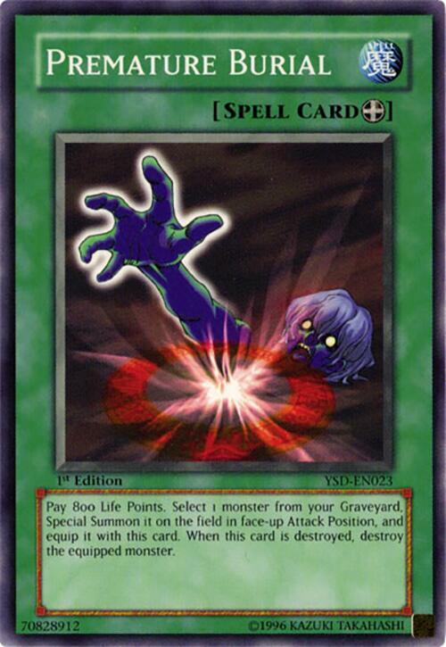 Premature Burial YSD-EN023 card from Starter Deck 2006