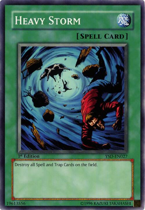 Heavy Storm YSD-EN027 card from Starter Deck 2006
