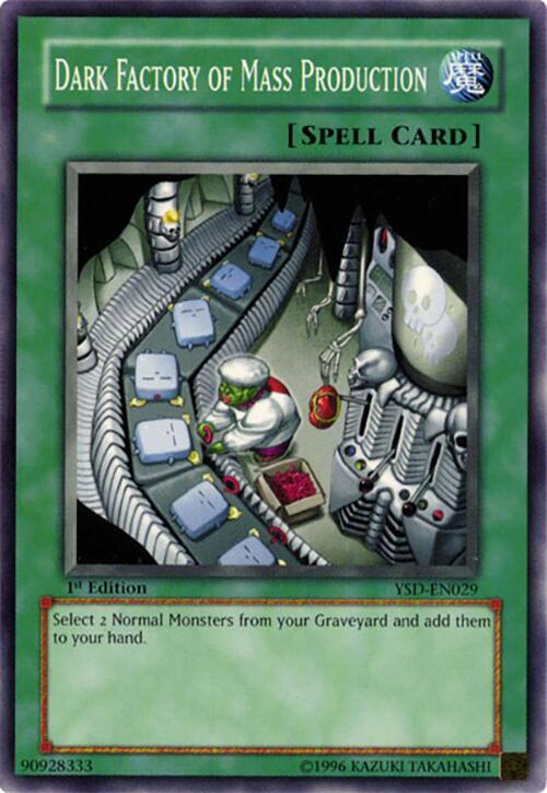 Dark Factory of Mass Production YSD-EN029 card from Starter Deck 2006