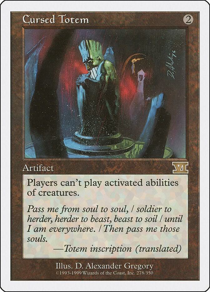 Cursed Totem 278 card from Classic Sixth Edition