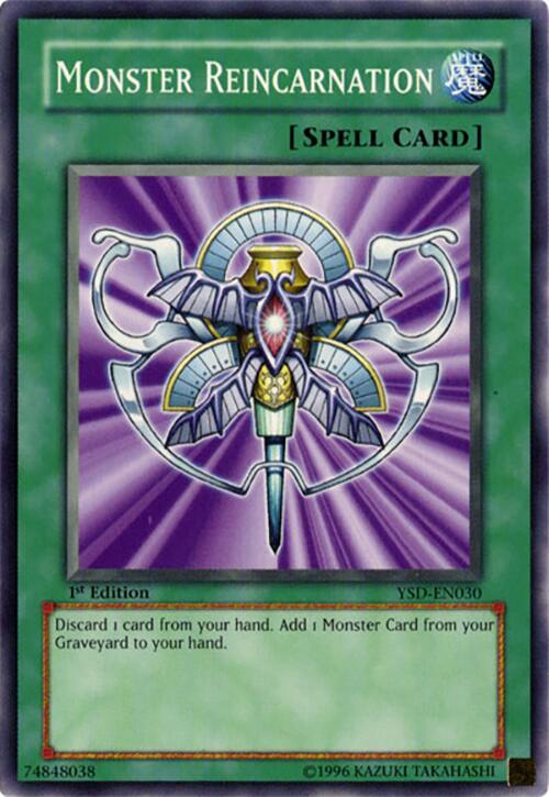 Monster Reincarnation YSD-EN030 card from Starter Deck 2006