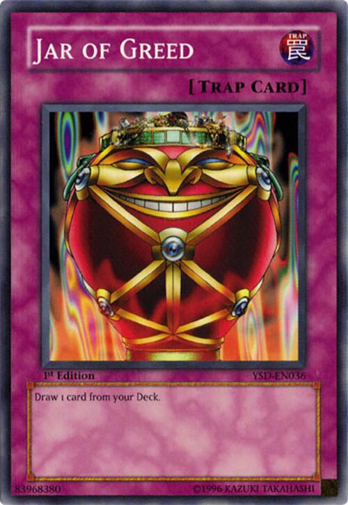 Jar of Greed YSD-EN036 card from Starter Deck 2006